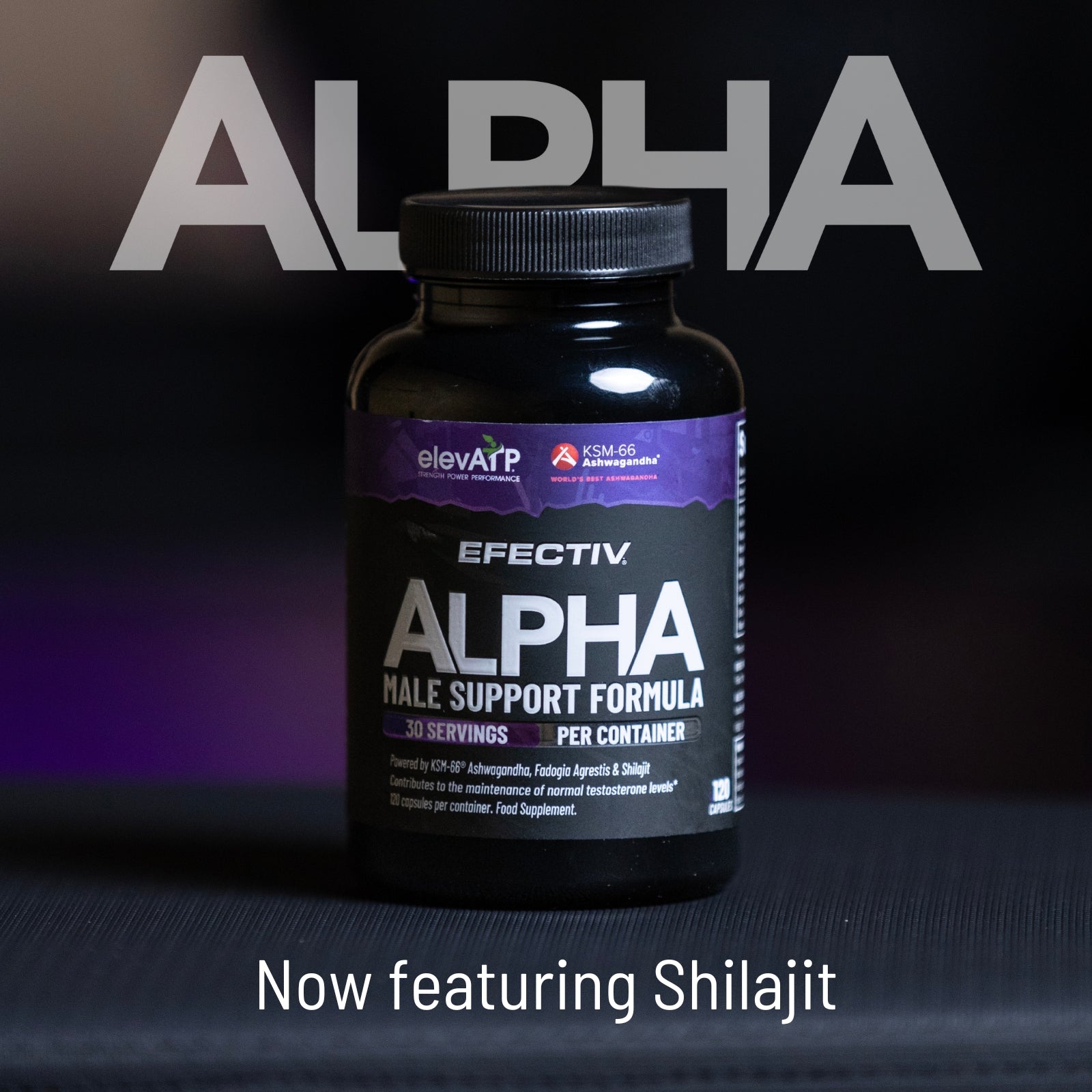 Efectiv Nutrition Alpha Male Support Formula 120 Caps