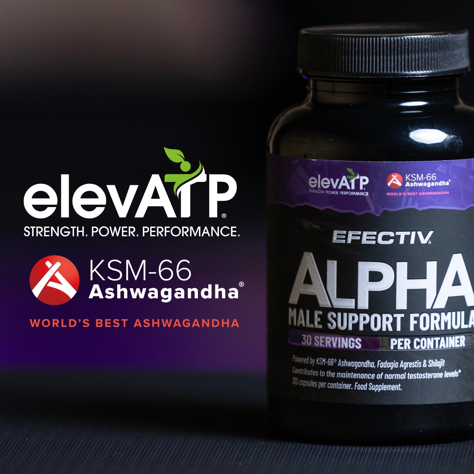 Efectiv Nutrition Alpha Male Support Formula 120 Caps