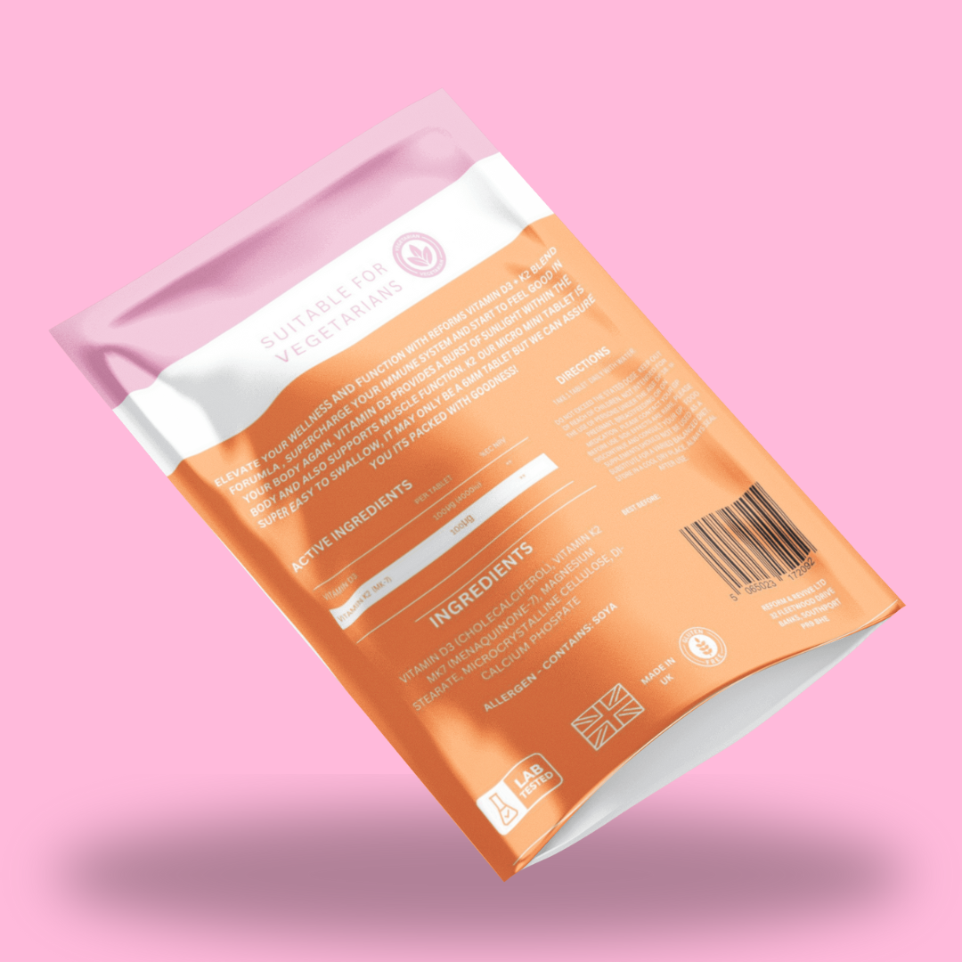 Vitamin D3 + K2 2000iu 30 tablets 1 month supply