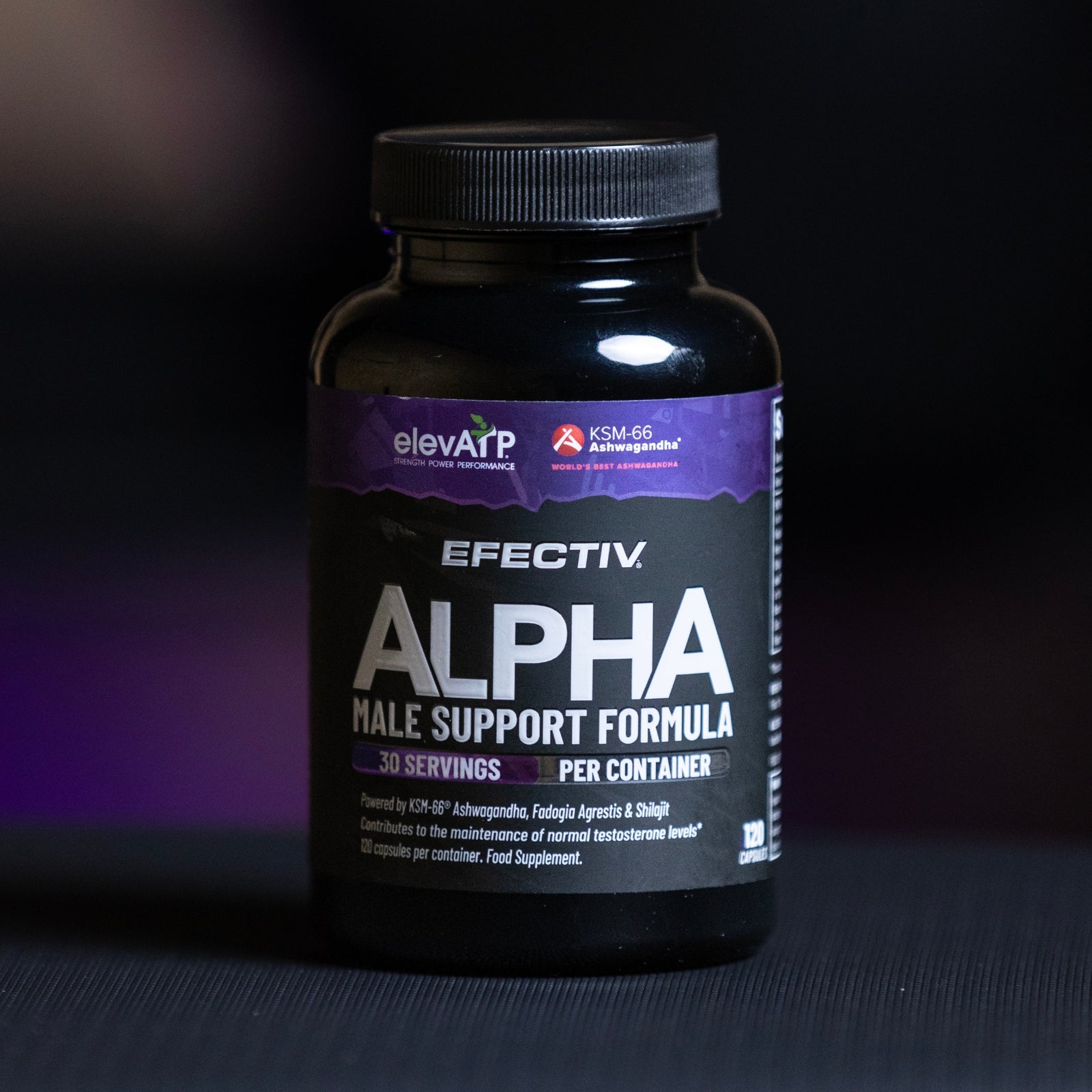 Efectiv Nutrition Alpha Male Support Formula 120 Caps