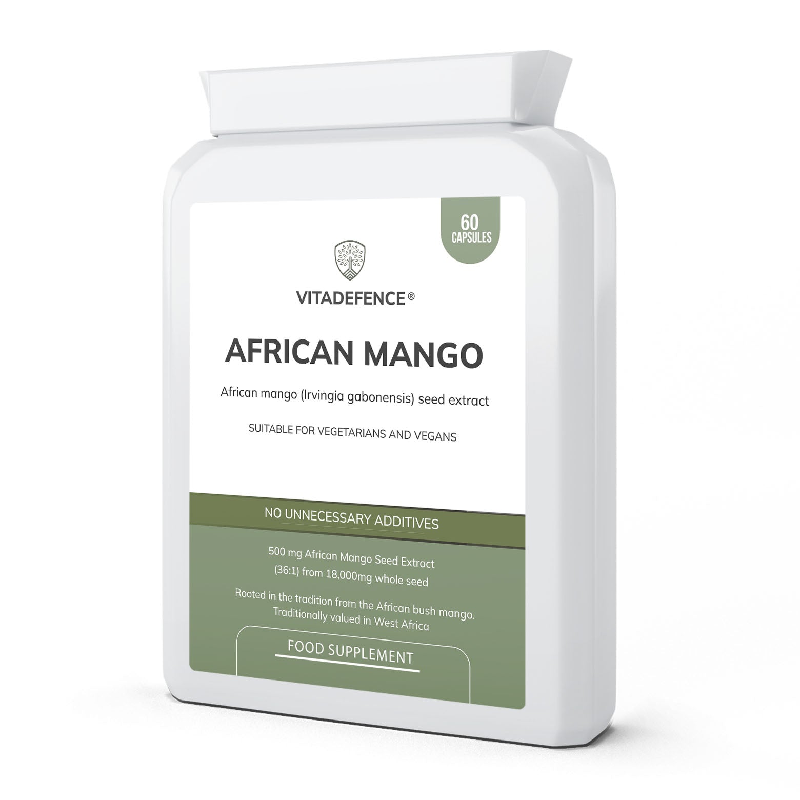 Vitadefence® African Mango 2-Pack | Concentrated Seed Extract 500mg – 120 Capsules (2 x 60)