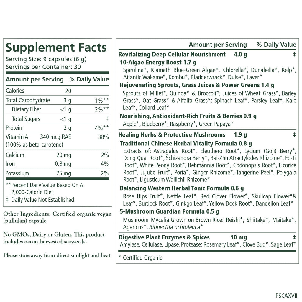 Pure Synergy Organic Superfood 270 capsules