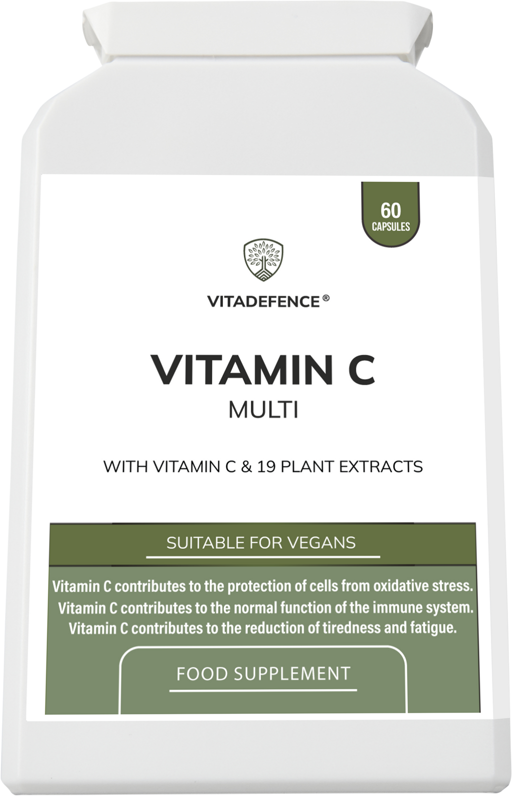 Vitadefence® Vitamin C Multi | With Botanicals & Minerals – 60 Capsules