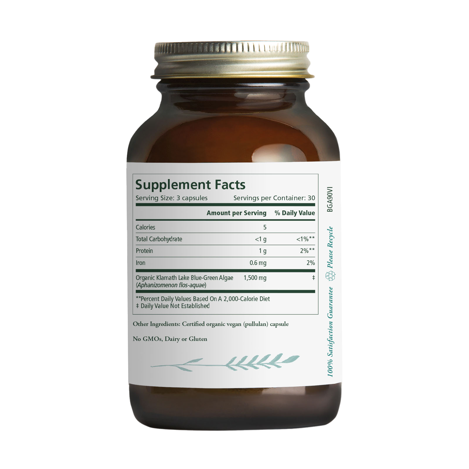 Pure Synergy Organic Blue-Green Algae Capsules