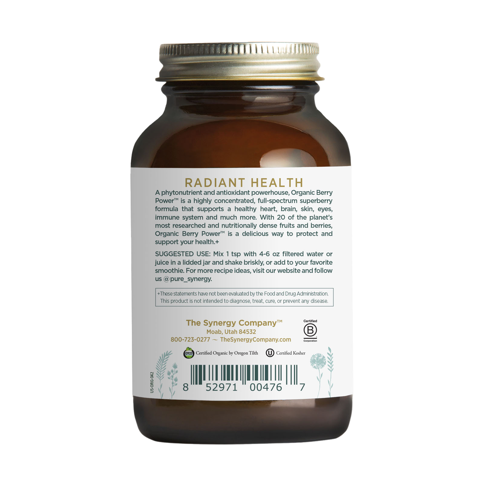 Pure Synergy Organic Berry Power