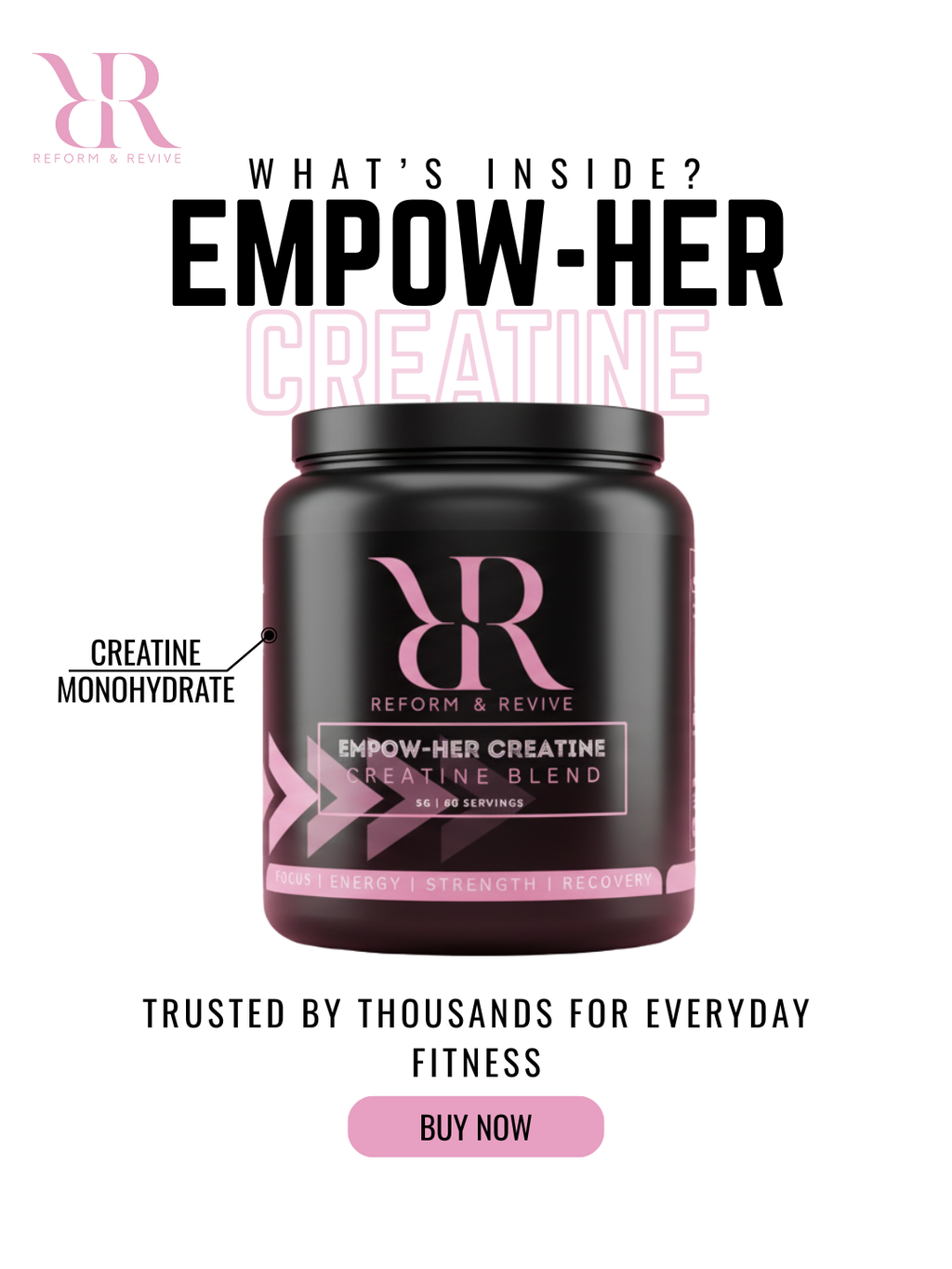 EMPOW-HER CREATINE 300G 5g Creatine Monohydrate