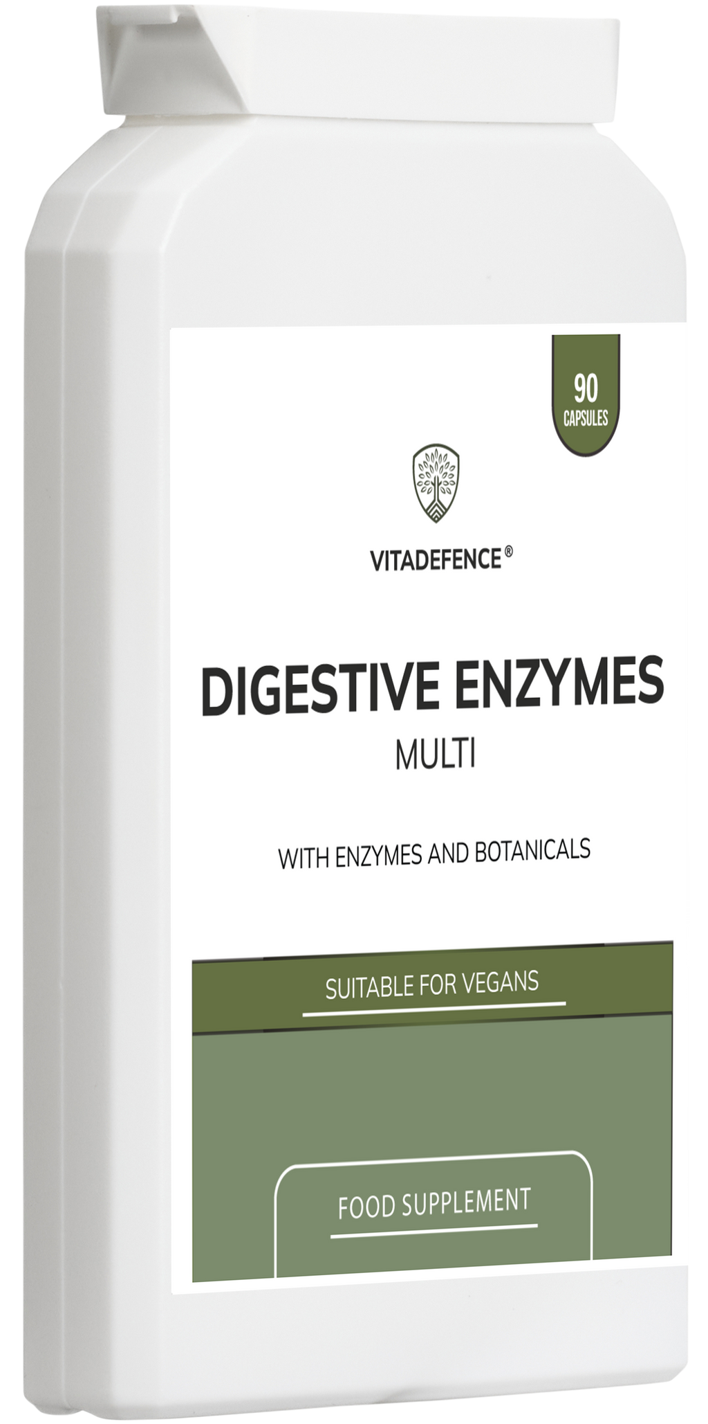 Vitadefence® Digestive Enzyme Multi | With Turmeric, Apple Cider Vinegar & Enzyme Blend – 90 Capsules