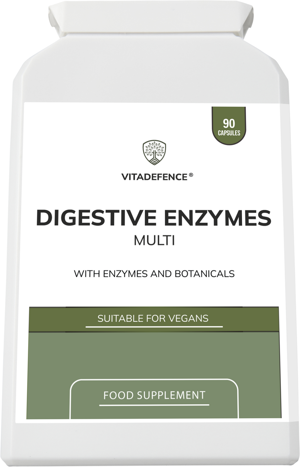 Vitadefence® Digestive Enzyme Multi | With Turmeric, Apple Cider Vinegar & Enzyme Blend – 90 Capsules