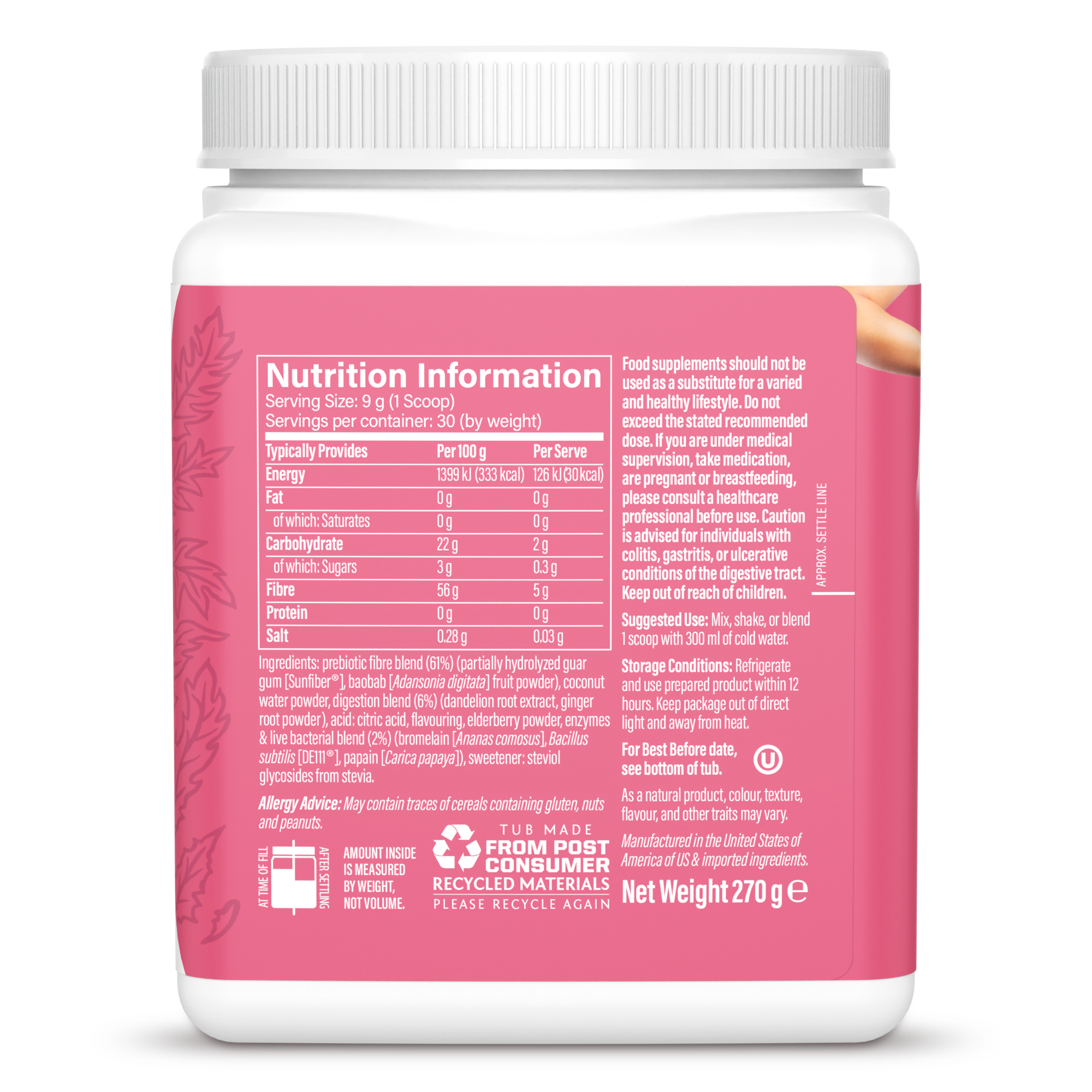 Shape Digest Well Strawberry Cooler 30 Servings (270g)