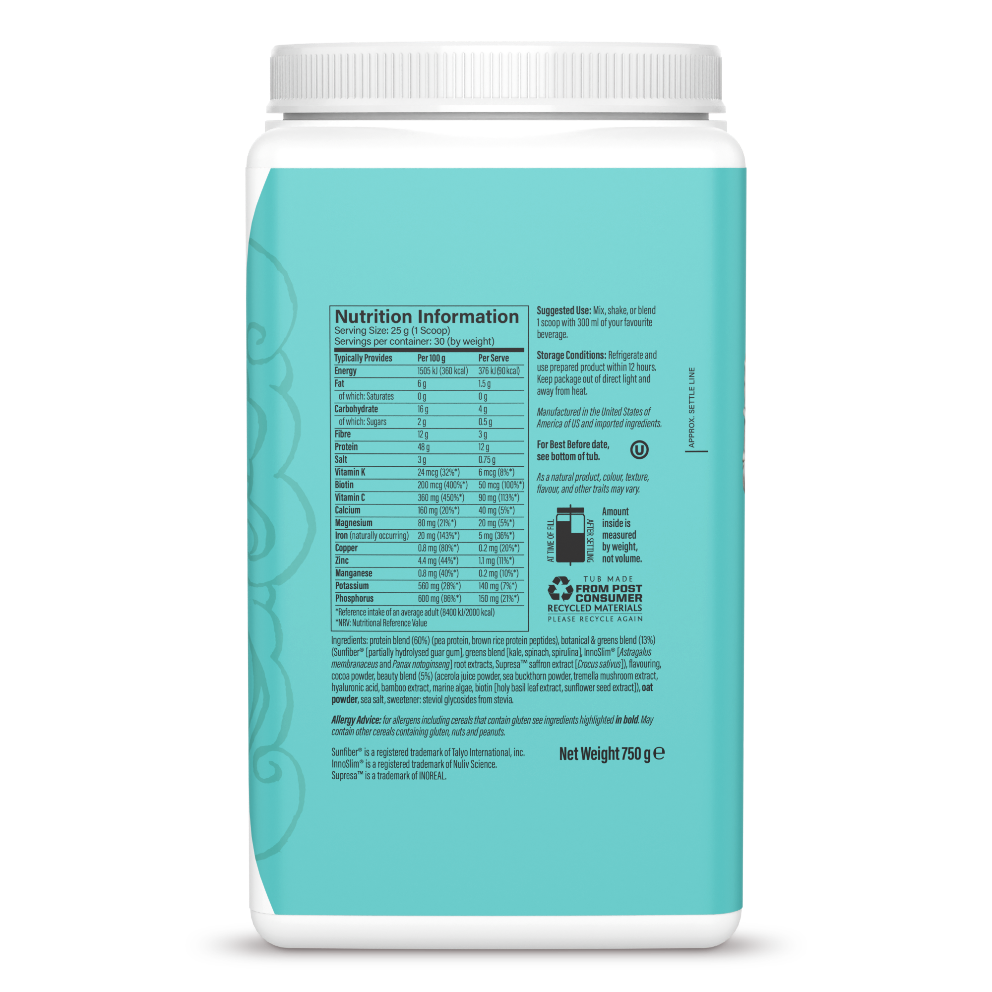 SLIM Collagen Boost Chocolate 30 Servings (750g)