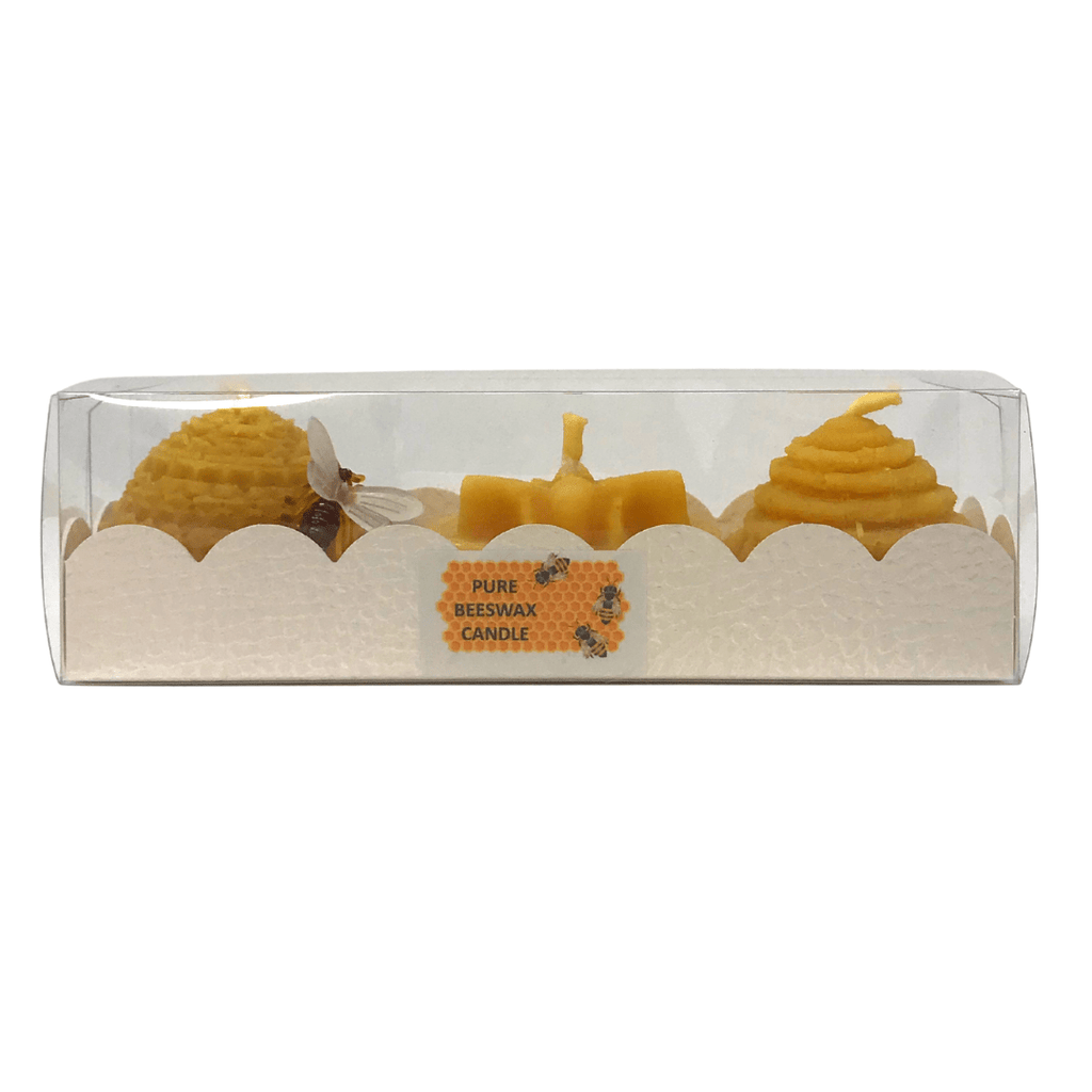 Bee Happy Gift Pack 3 Candles - Pure Beeswax Candle