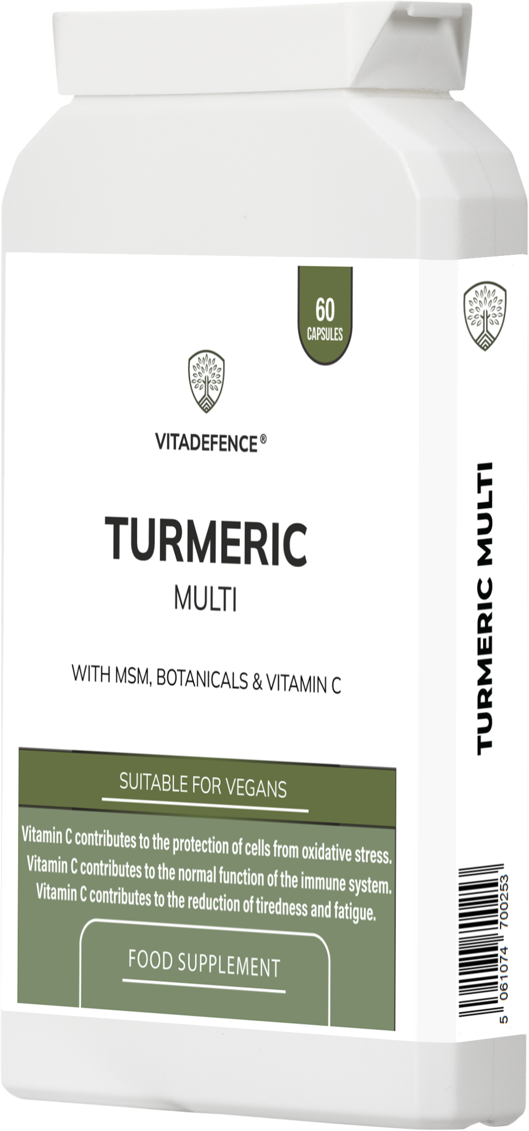Vitadefence® Turmeric Multi | With Vitamin B6, Zinc & Botanicals – 60 Capsules