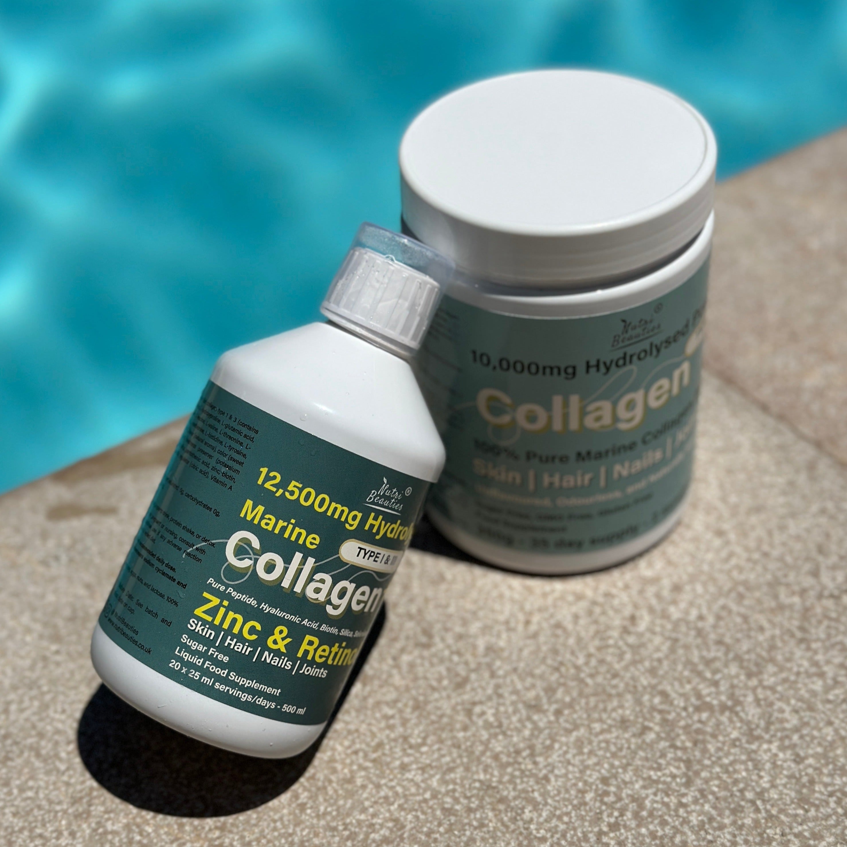 12,500mg Hydrolysed Marine Collagen PLUS Zinc & Retinol (NB)