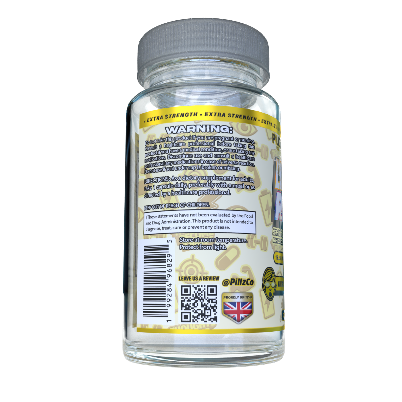 LimitlessPillz™ – 8-in-1 Shilajit Complex with Ashwagandha, Panax Ginseng, Rhodiola, Turmeric, Ginkgo, Nettle & Cordyceps Mushrooms