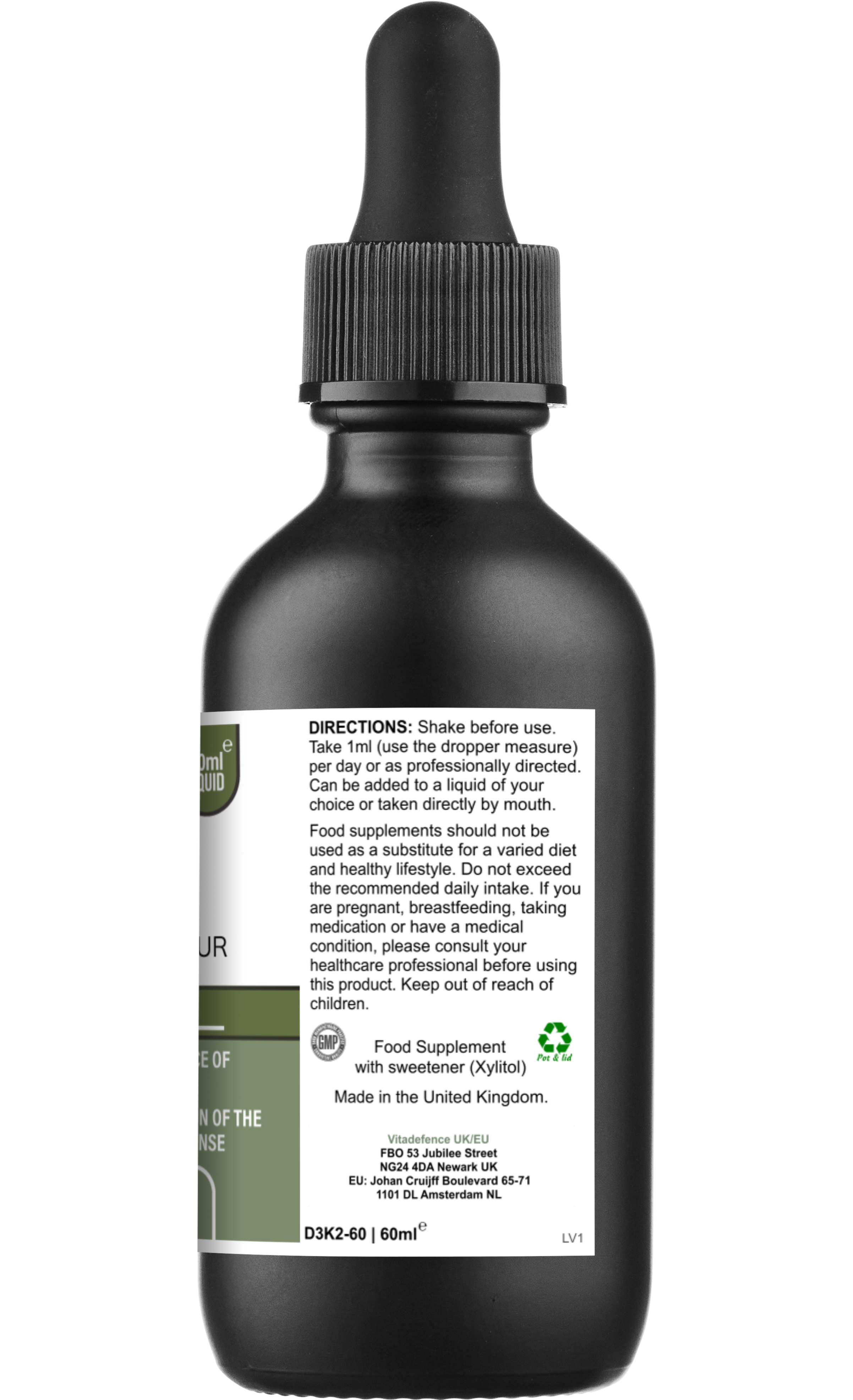 Vitadefence® Vitamin D3 & K2 – Apple & Vanilla Flavour