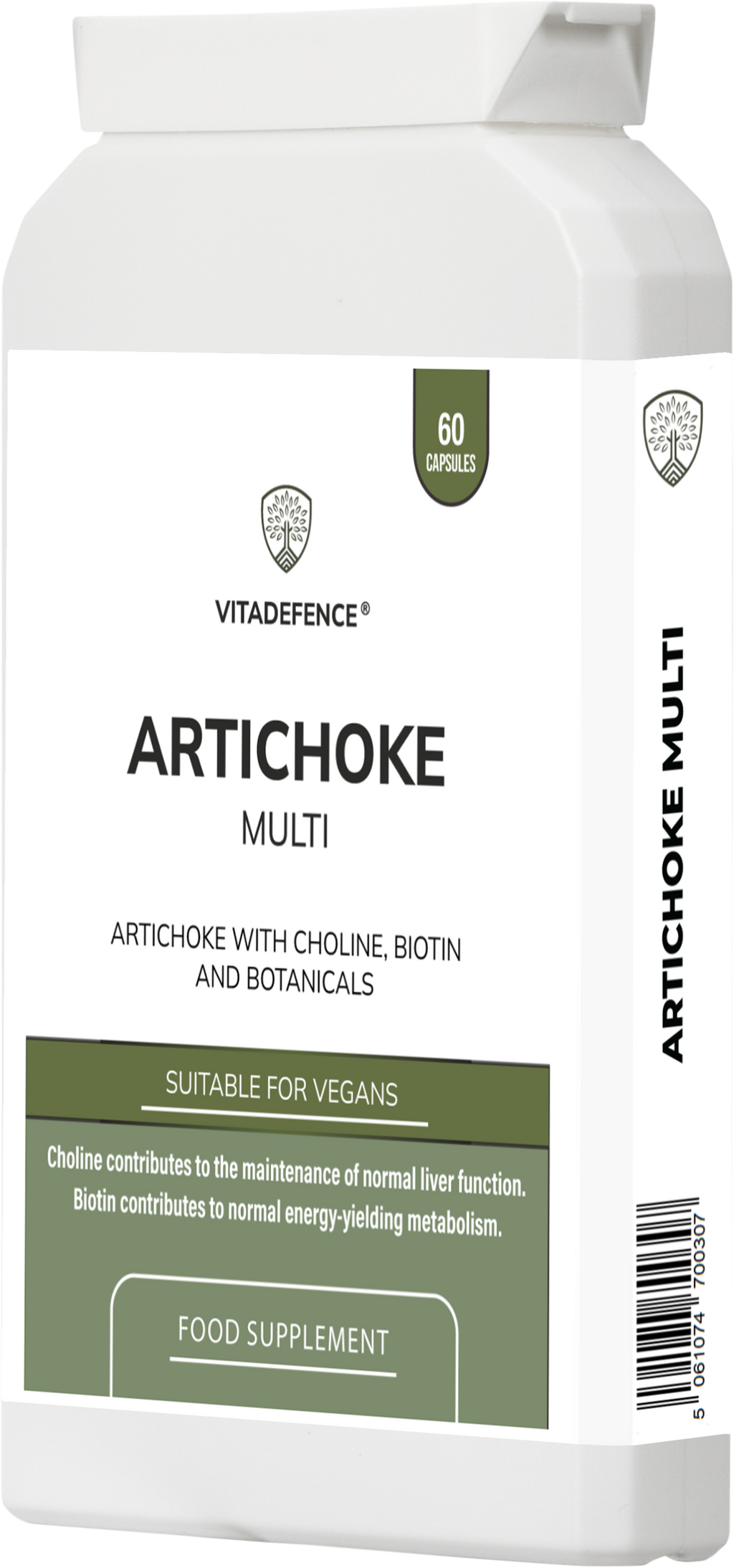 Vitadefence® Artichoke Multi | With Choline, Biotin & Botanicals – 60 Capsules