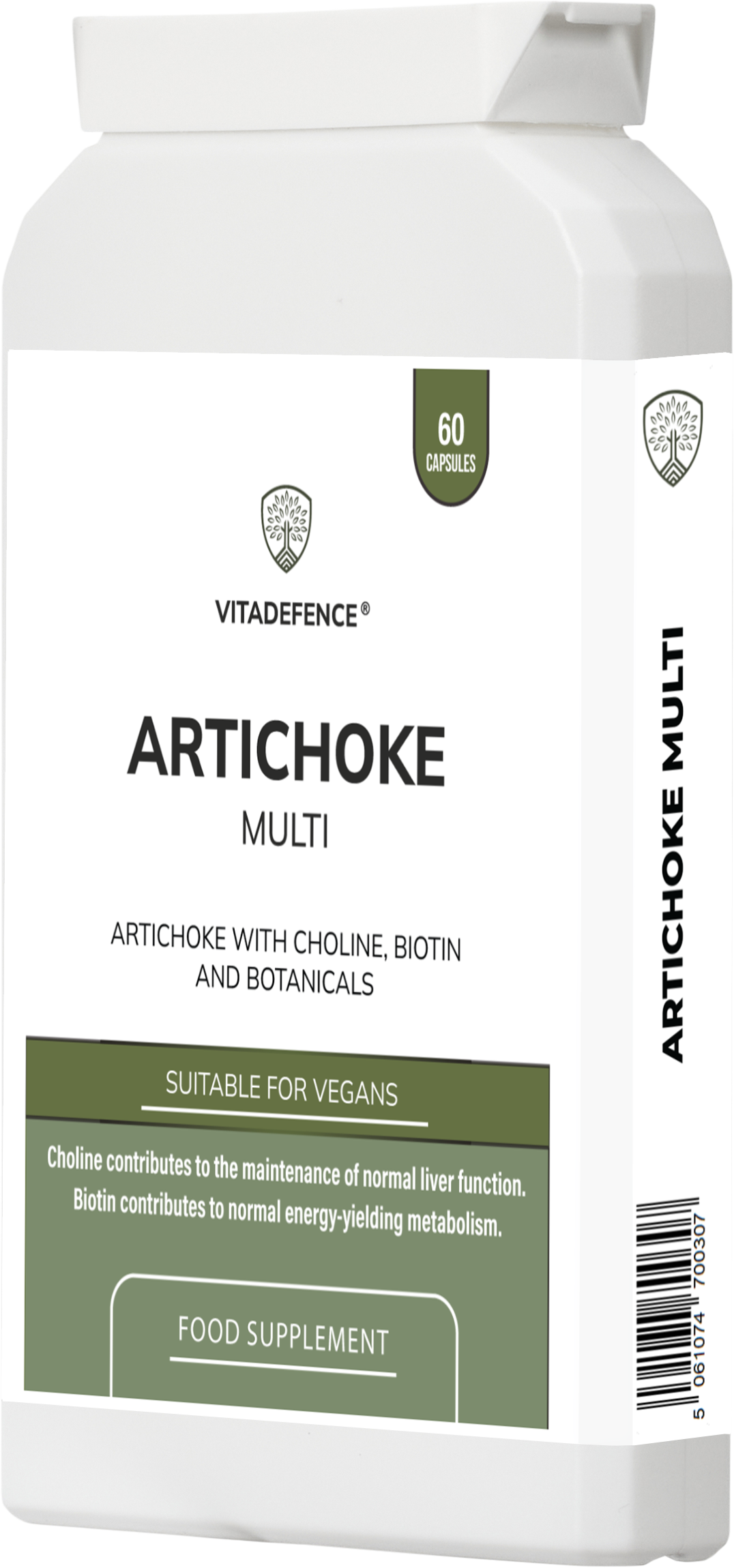 Vitadefence® Artichoke Multi | With Choline, Biotin & Botanicals – 60 Capsules