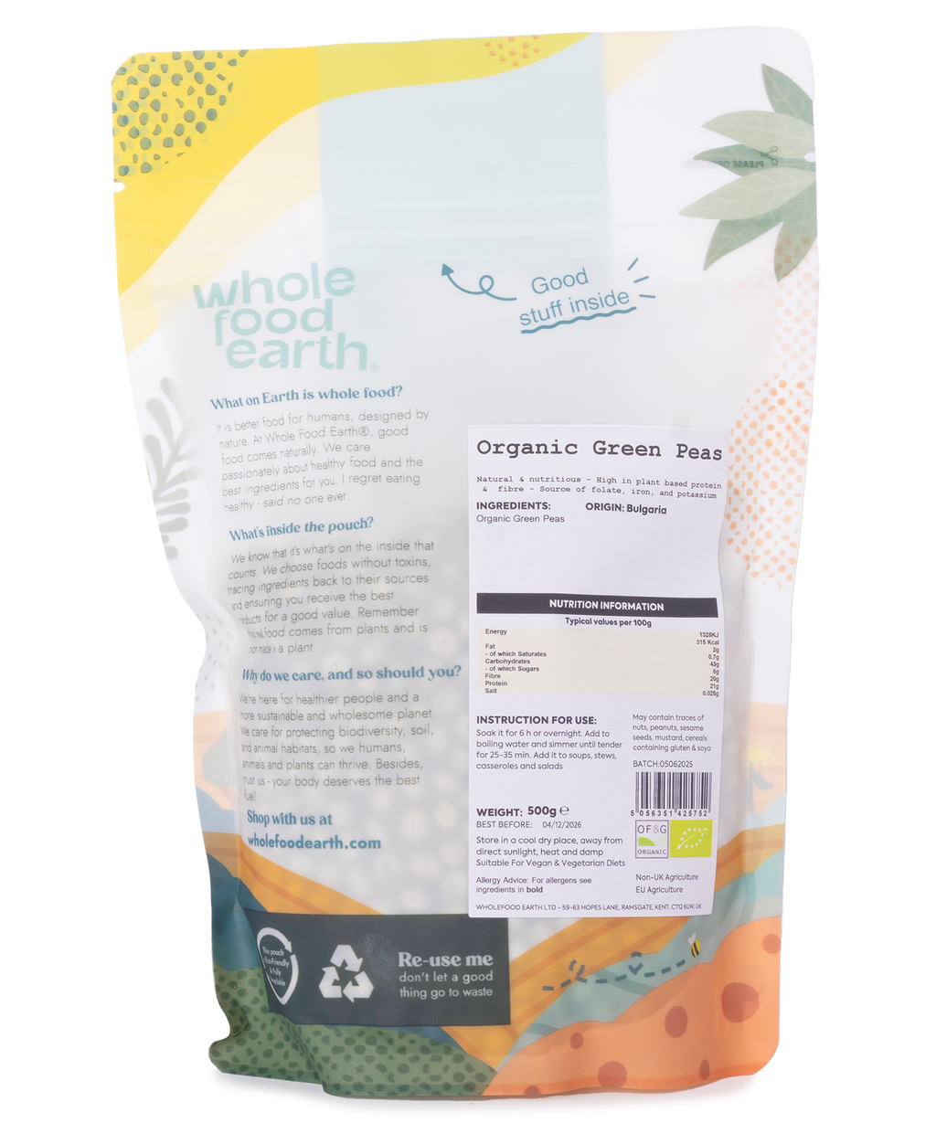Organic Green Peas