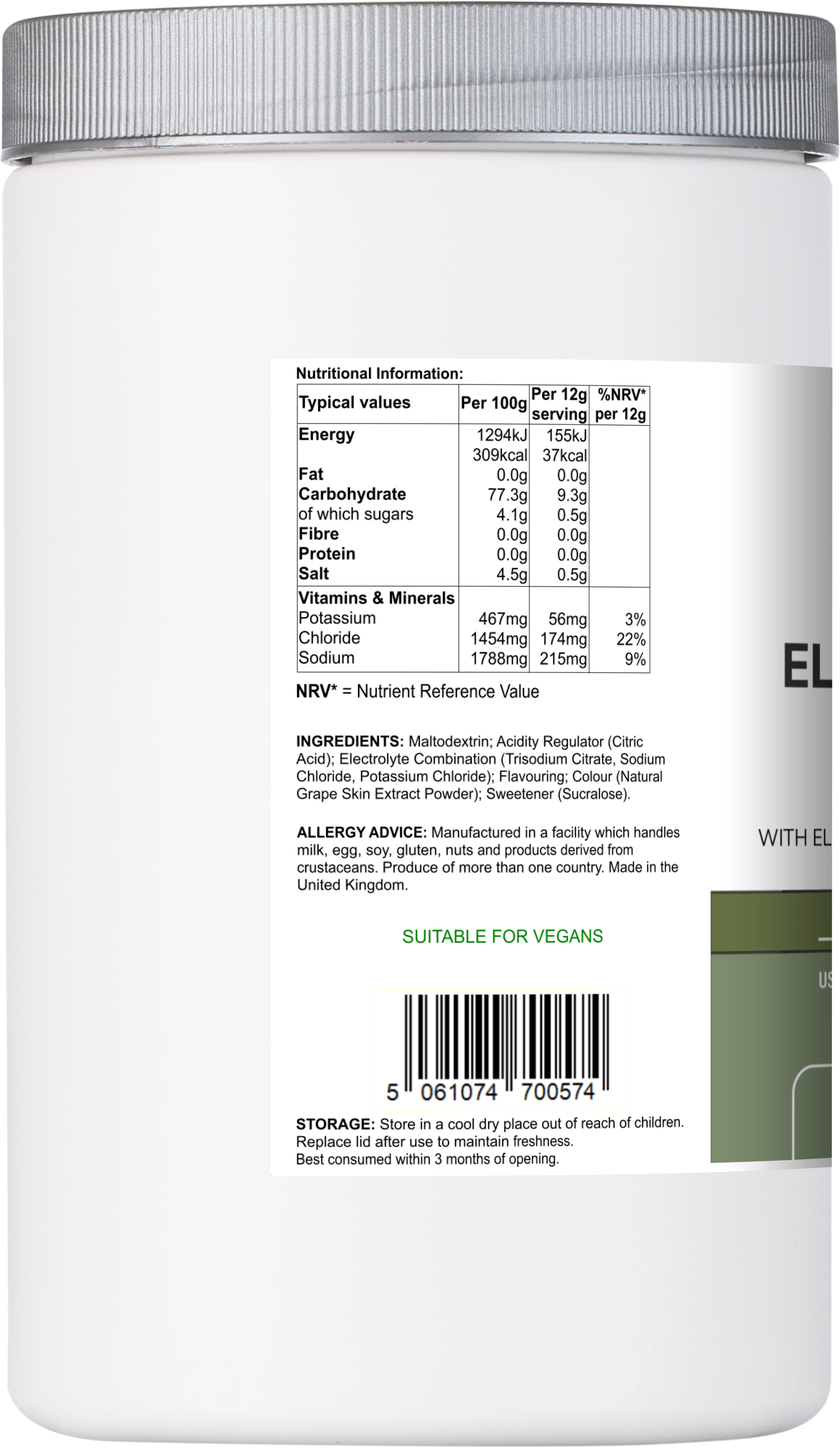 Vitadefence® Electrolyte Multi | Berry Flavour Hydration Powder with Electrolytes & Minerals – 540 g