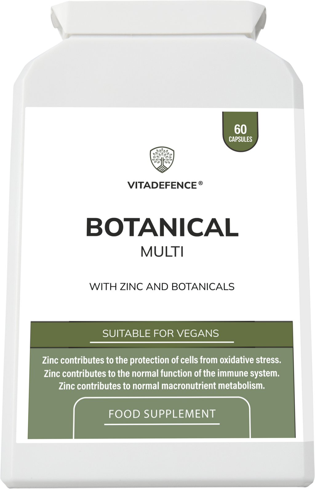 Vitadefence® Botanical Multi | With Grapefruit Seed, Zinc & Minerals – 60 Capsules