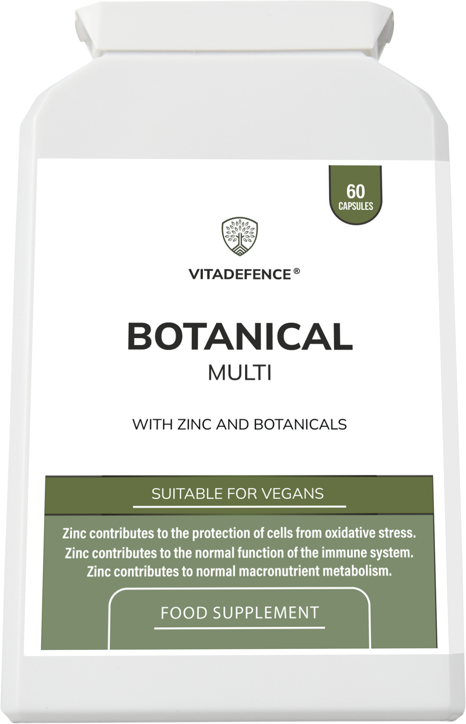 Vitadefence® Botanical Multi | With Grapefruit Seed, Zinc & Minerals – 60 Capsules