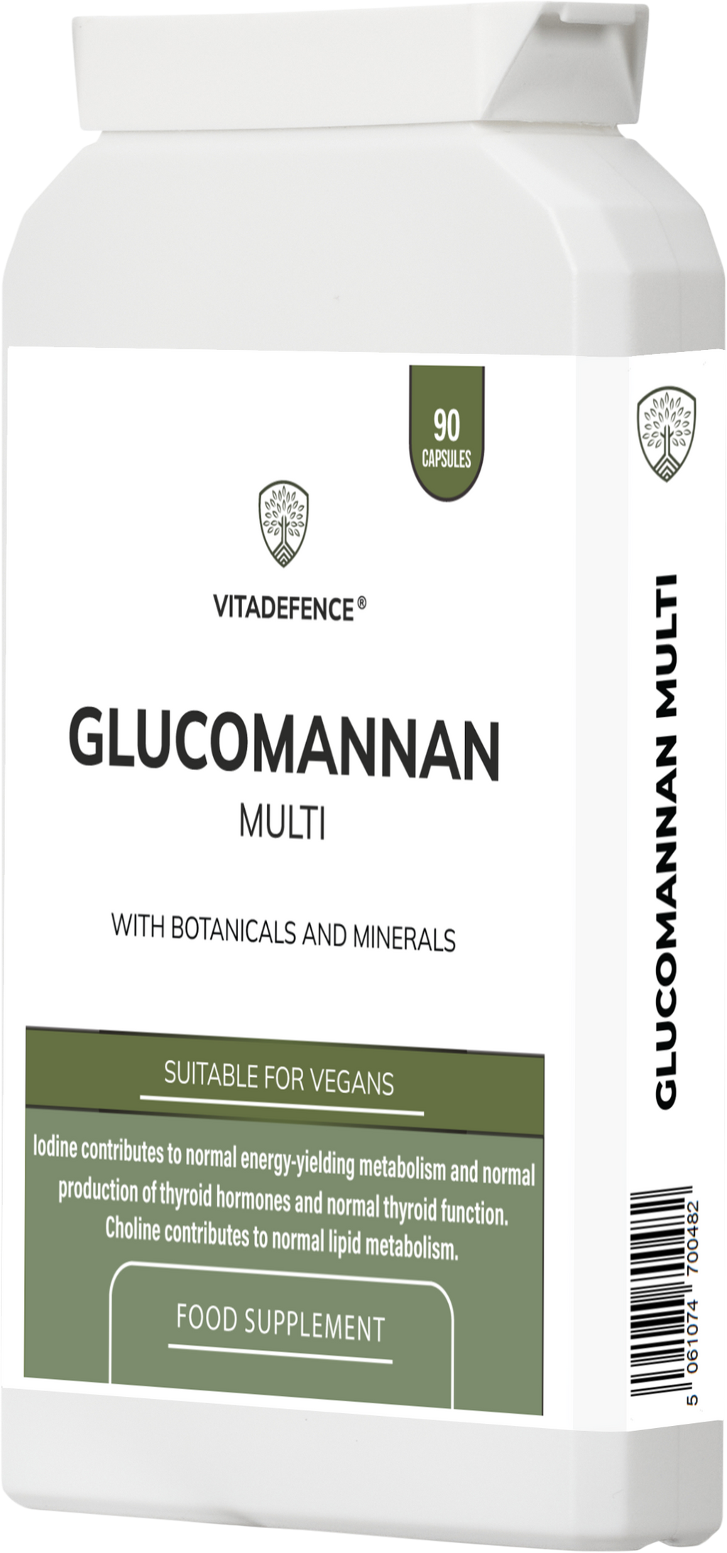 Vitadefence® Glucomannan Multi – Vitamin B6, Choline, Minerals & Botanicals – 90 Vegan Capsules