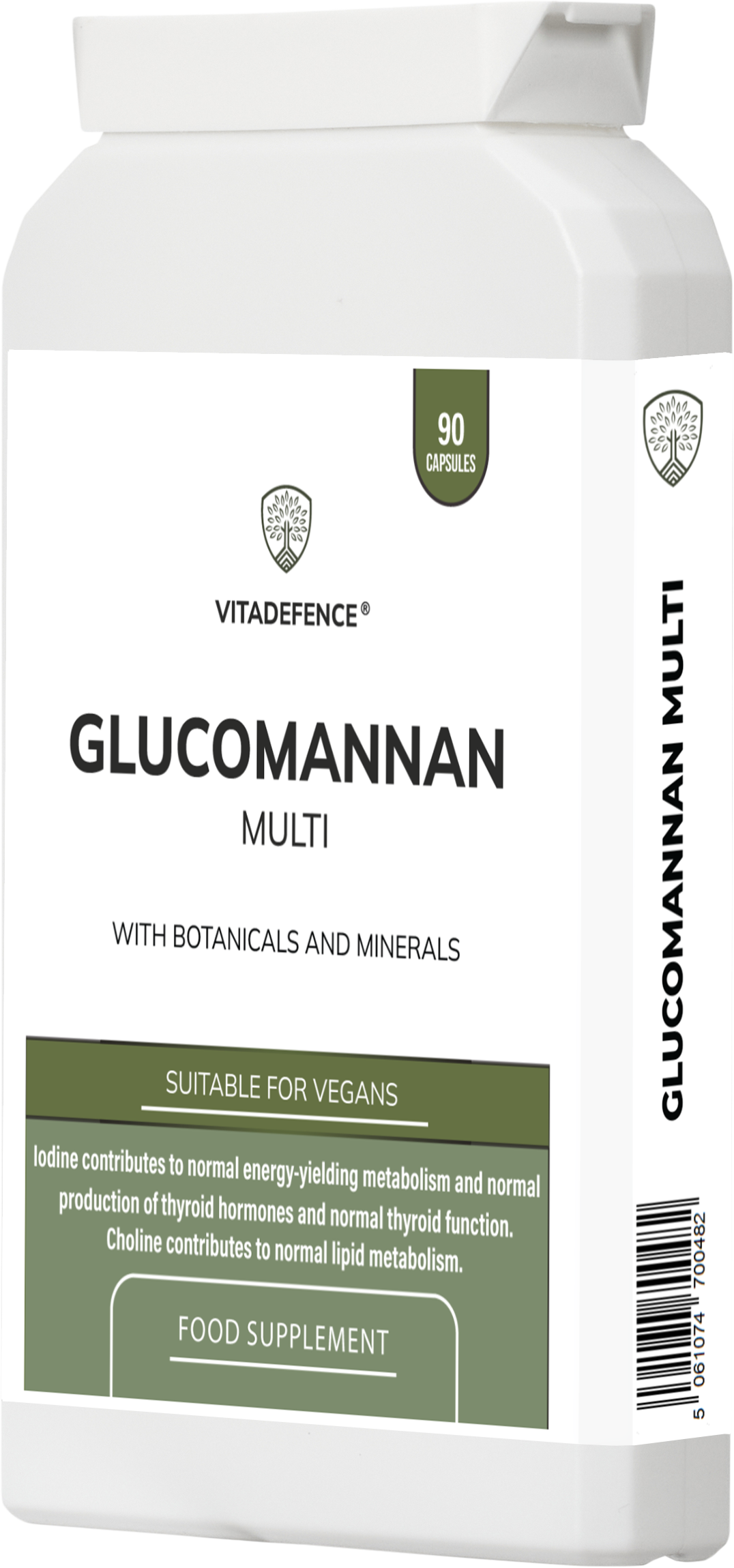 Vitadefence® Glucomannan Multi – Vitamin B6, Choline, Minerals & Botanicals – 90 Vegan Capsules