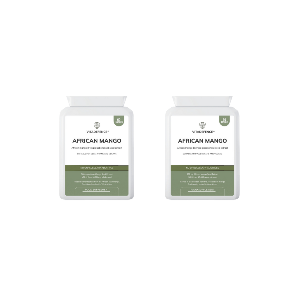 Vitadefence® African Mango 2-Pack | Concentrated Seed Extract 500mg – 120 Capsules (2 x 60)