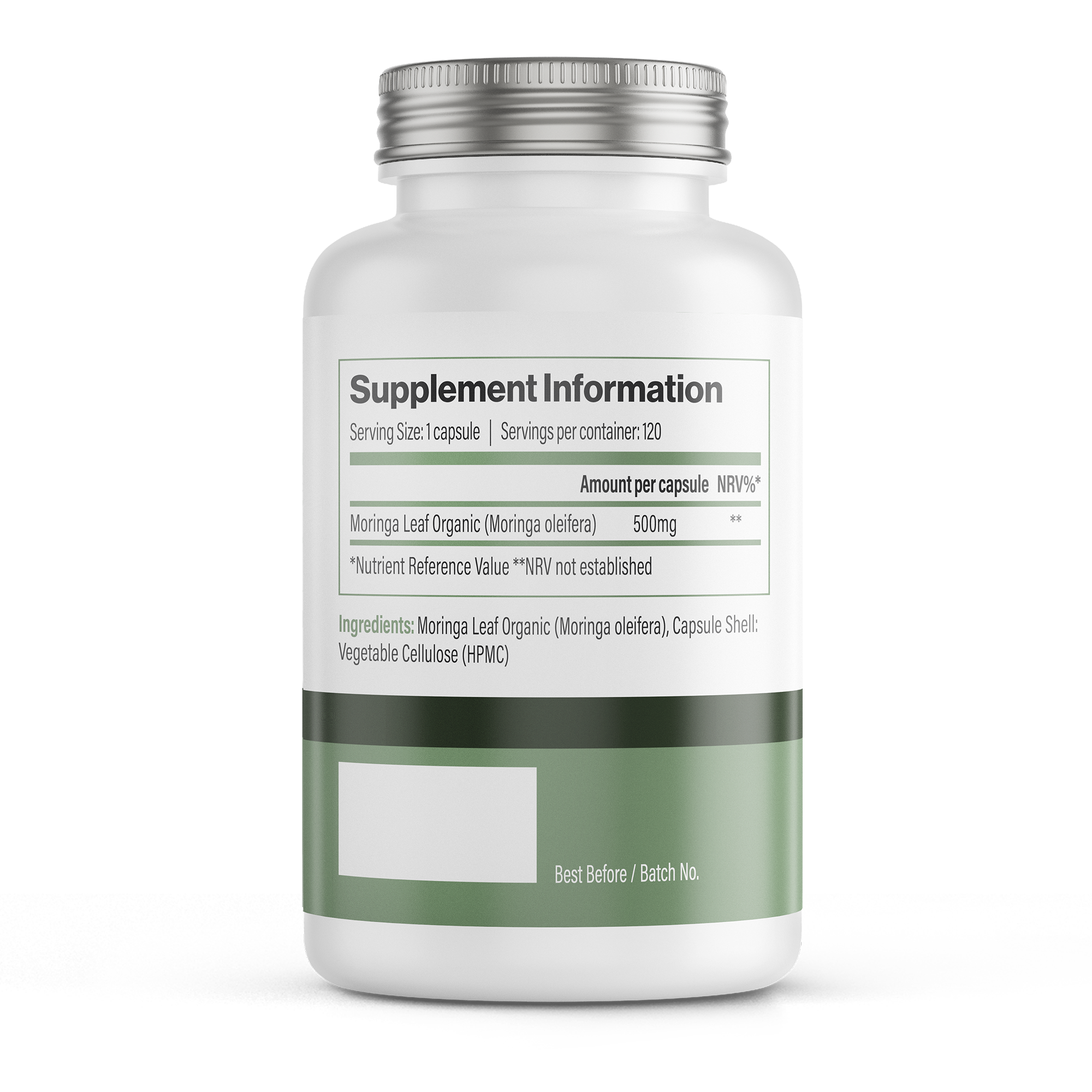 Vitadefence® Moringa Oleifera | 500 mg Vegan Capsules – 120 Count