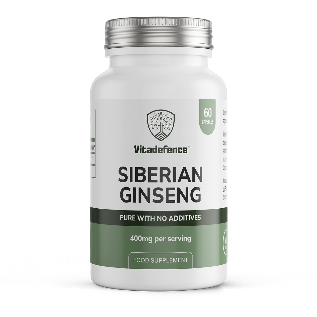 Vitadefence® Siberian Ginseng | 800 mg Vegan Capsules – 60 Count