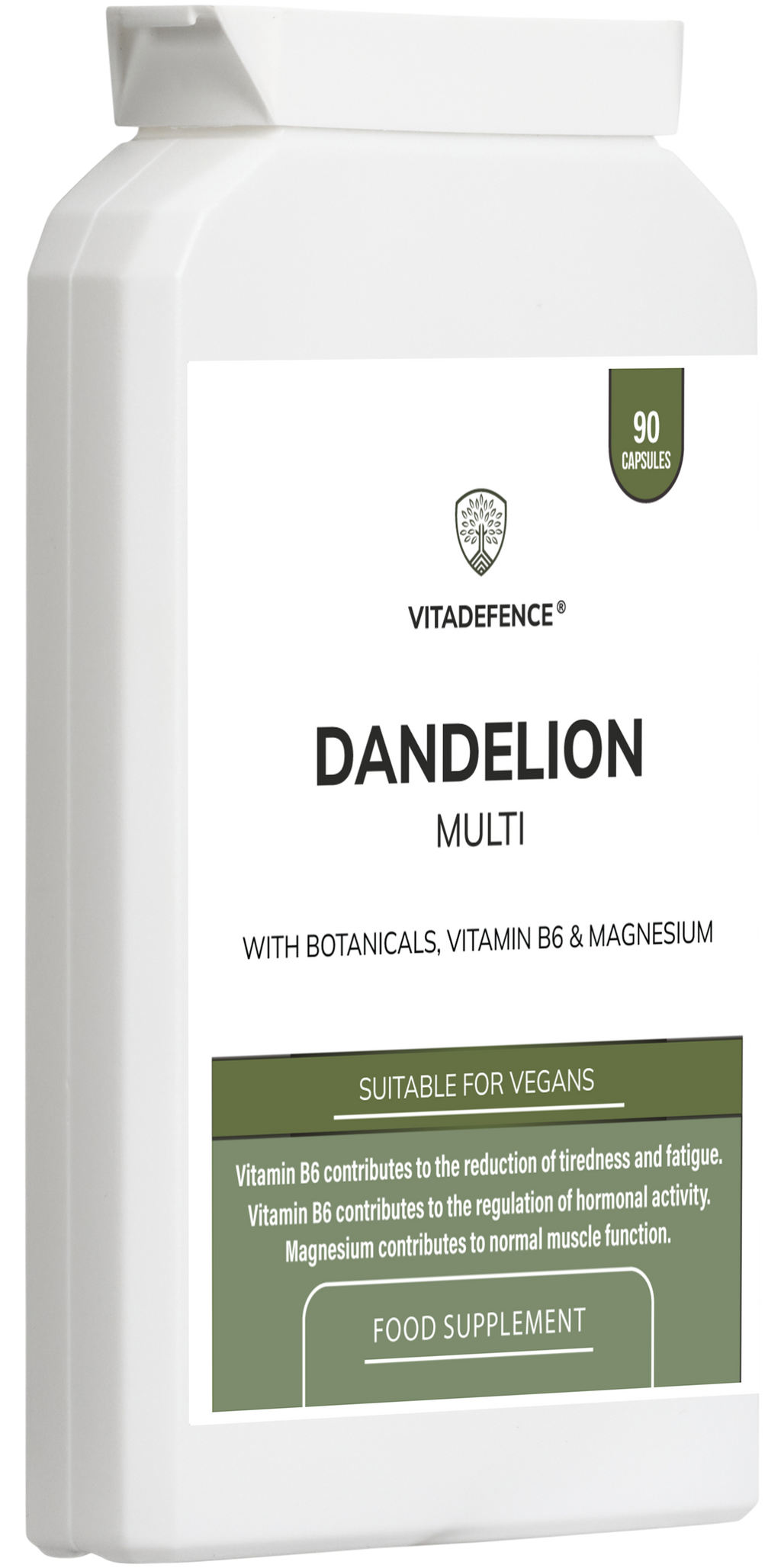 Vitadefence® Dandelion Multi | With Vitamin B6, Magnesium & Botanicals – 90 Capsules