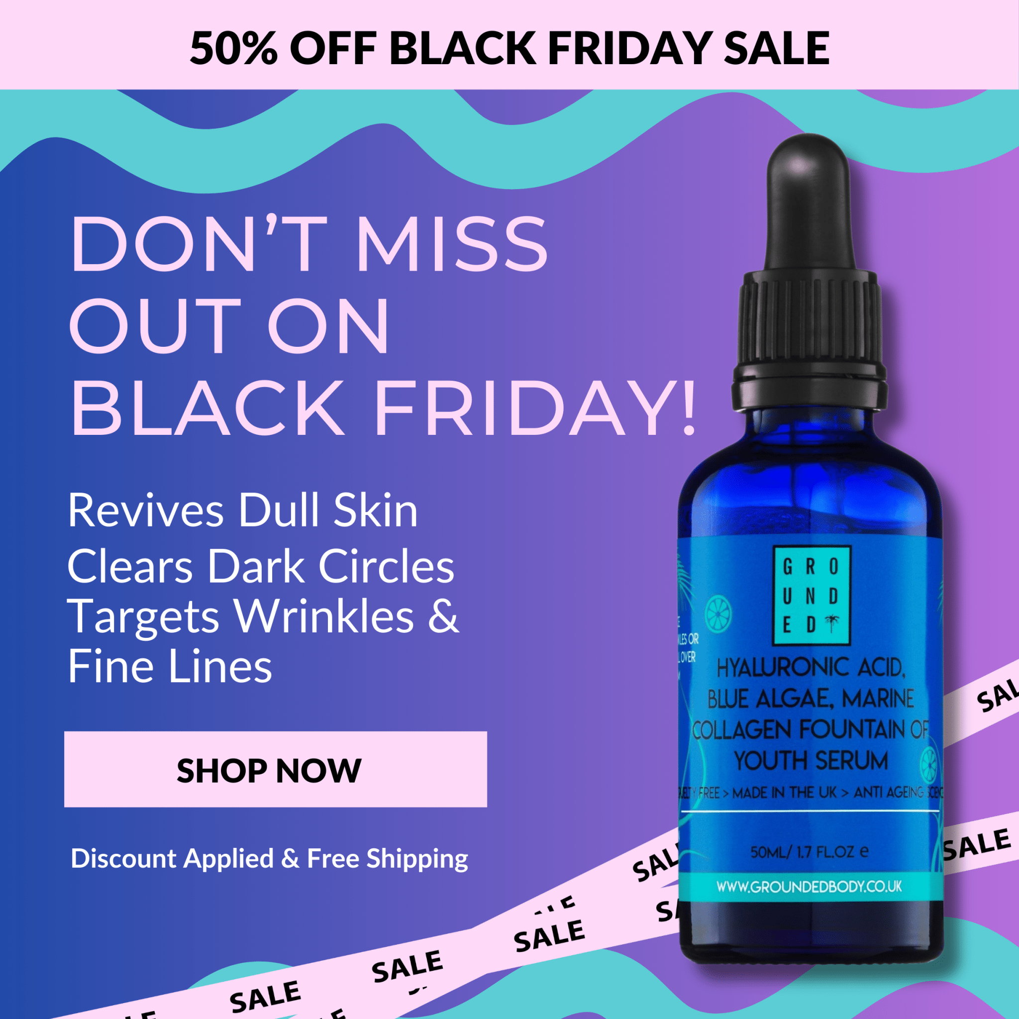 Blue Algae & Collagen Fountain of Youth HA Facial Serum