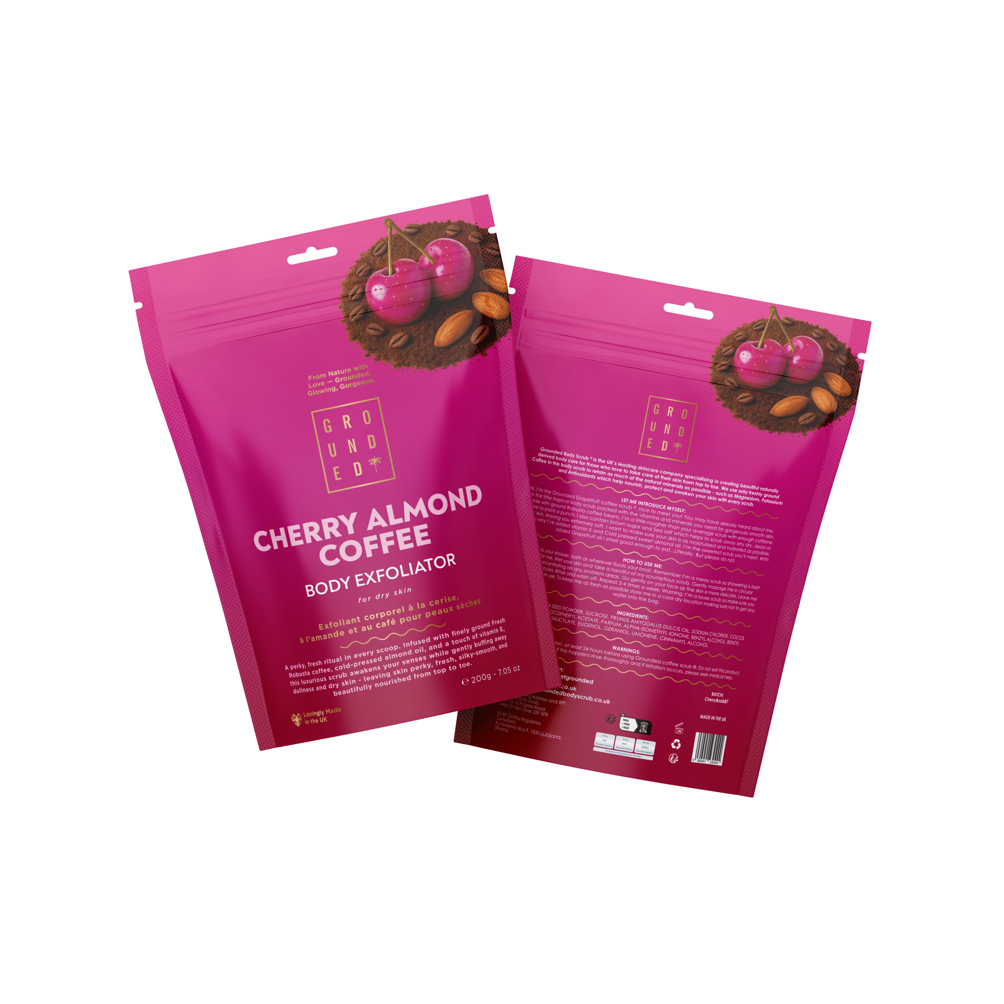 Cherry Almond Coffee Body Exfoliating Scrub (200g)