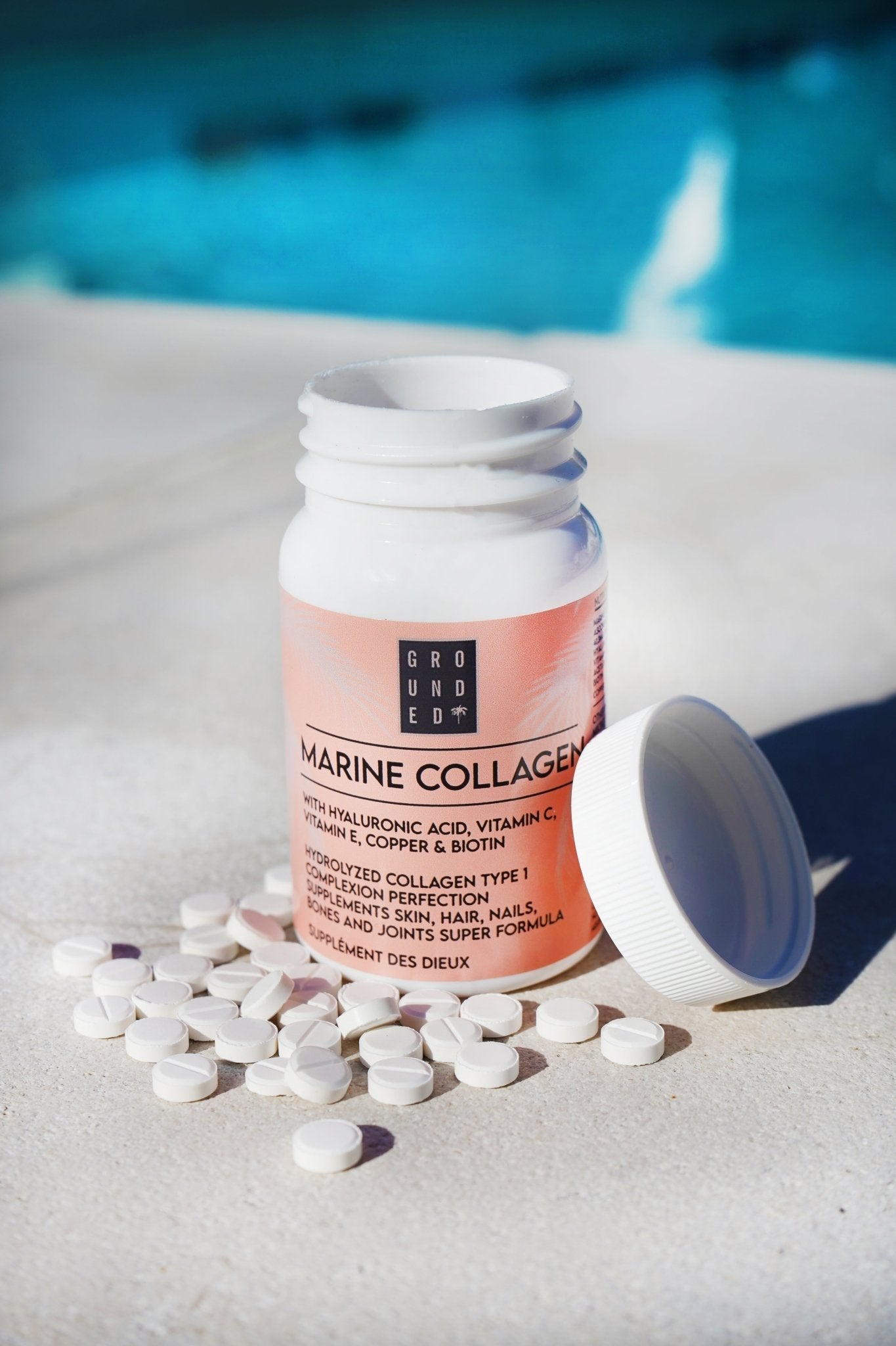 Marine Collagen, Hyaluronic Acid, Biotin Vitamin C and Copper Tablets