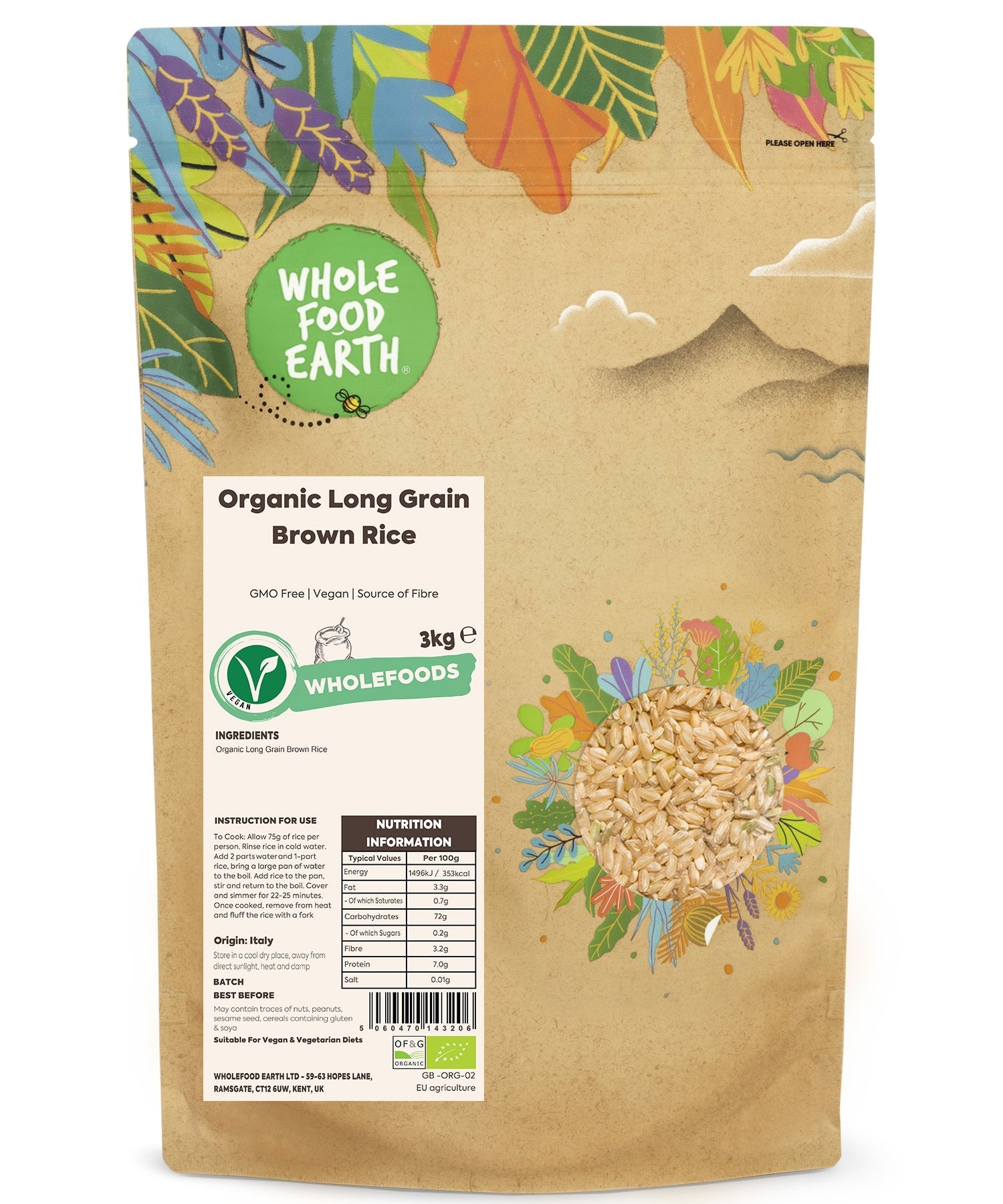 Organic Long Grain Brown Rice