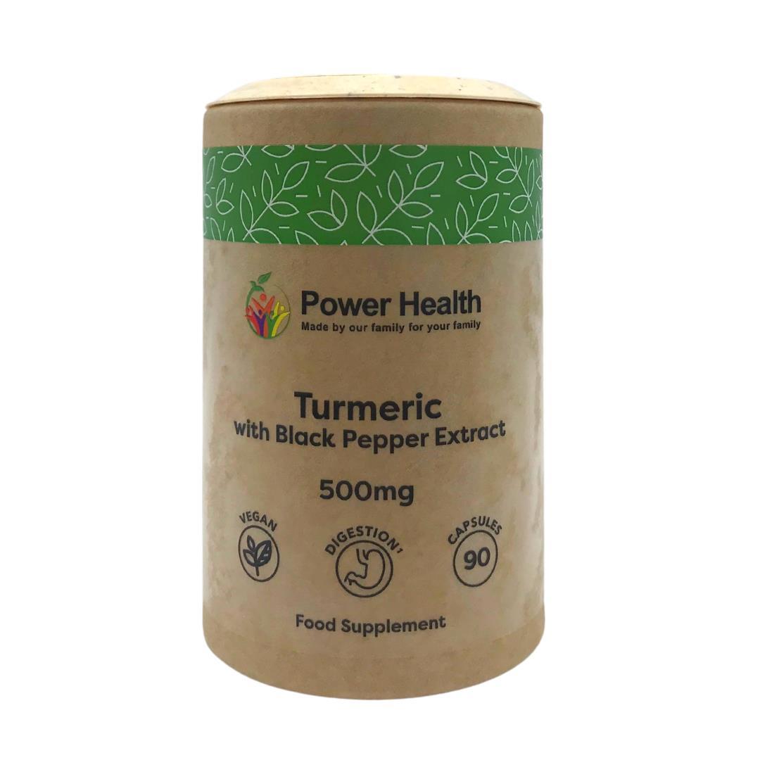 Power Health Turmeric 500mg with Black Pepper 90 capsules