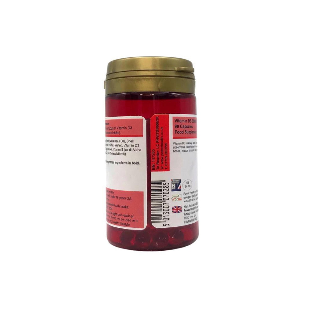 Vitamin D3 5000iu - 90 Capsules
