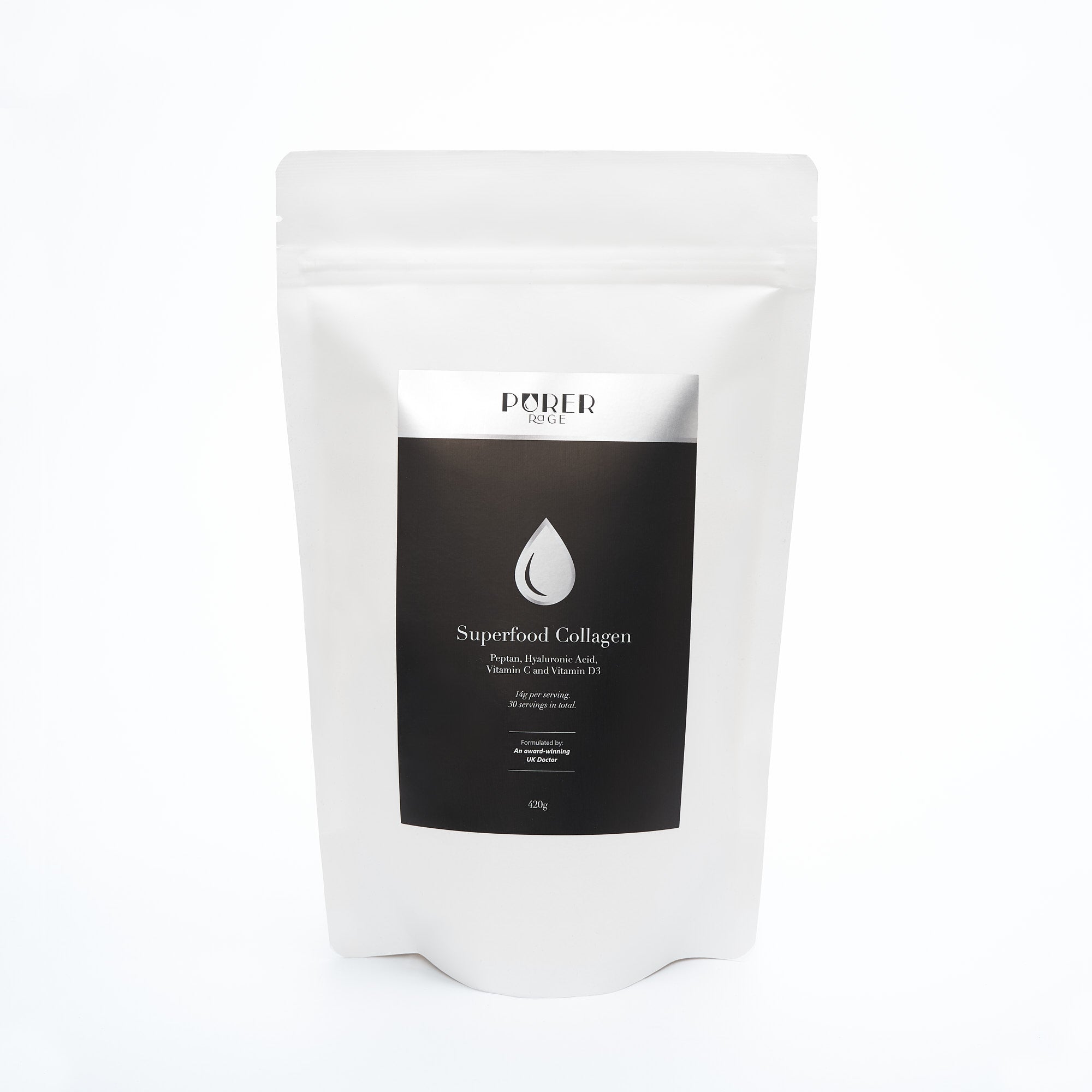 Purer Rage Collagen - Hydrolysed peptides with hyaluronic acid