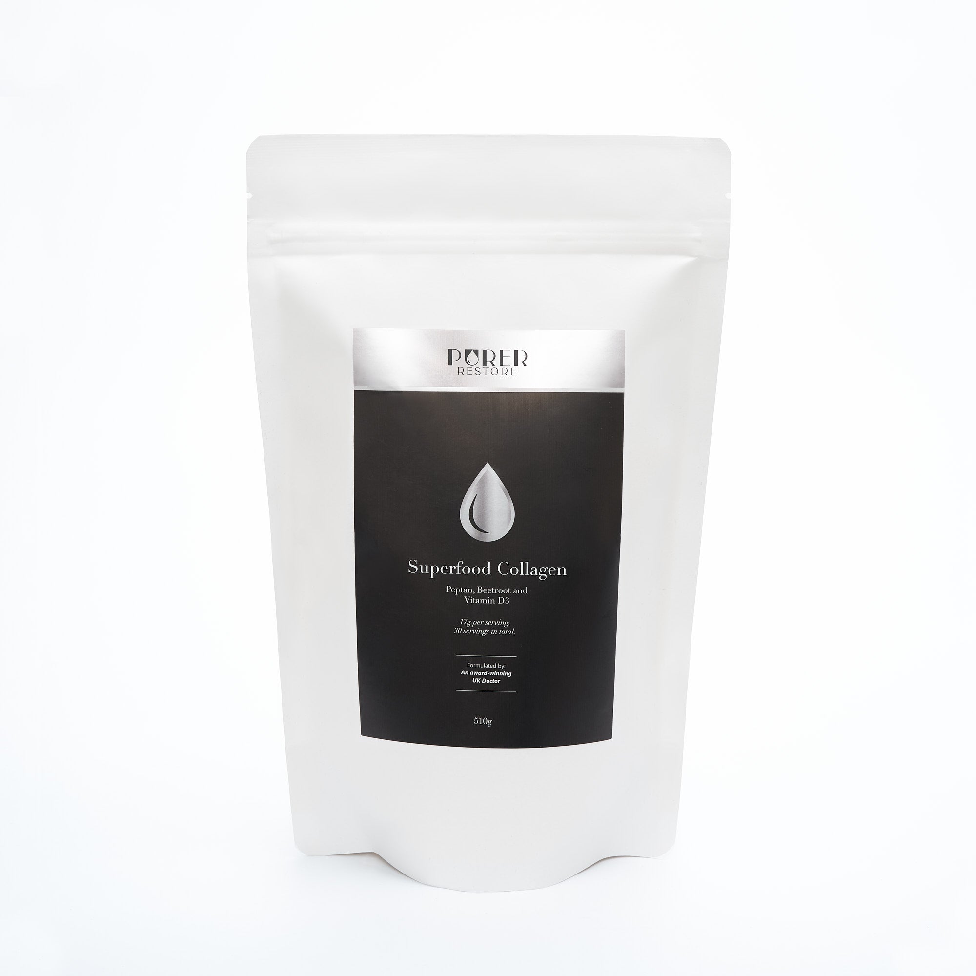 Purer Restore Collagen - Marine Collagen peptides with beetroot and vitamin D