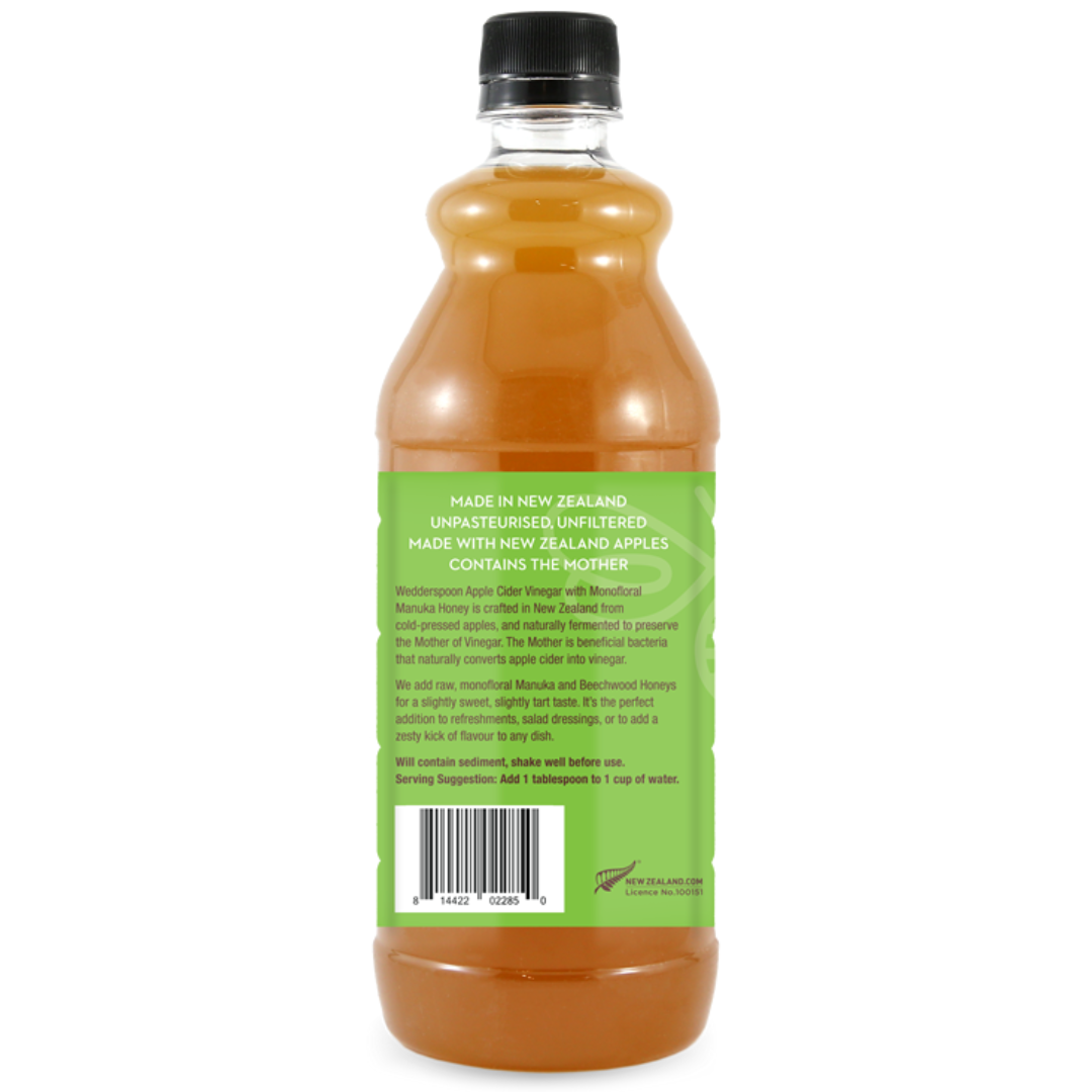 Wedderspoon Apple Cider Vinegar with Manuka Honey 750ml