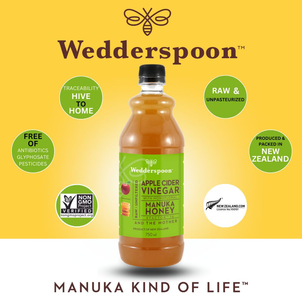 Wedderspoon Apple Cider Vinegar with Manuka Honey 750ml
